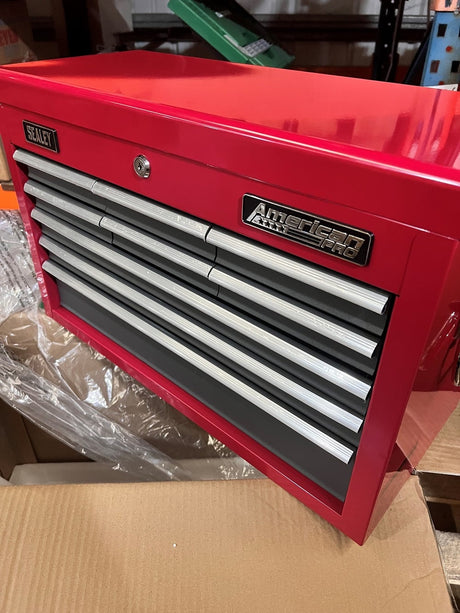 REFURBISHED CLASS A - Sealey AP22509BB Topchest 9 Drawer with Ball Bearing Runners - Red/Grey - Tool Chests - SLY-15857-Refurb - Sealey Tools UK - Trade Counter Direct