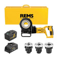 Rems 530016 Akku - Amigo 22V Pipe Threading Set M 20 - 25 - 32 - 9.0Ah Battery and Charger - 530016 - REMS Tools - Trade Counter Direct