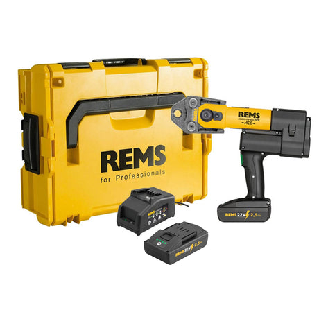 REMS Akku - Press 22V ACC LI BP | 2x Batteries & L - Boxx | 576011 - 576011 - REMS Tools - Trade Counter Direct
