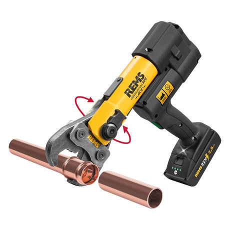 REMS Akku Press 22V ACC Set P - M Pressing Jaws 15, 22, 28, 35 plus Z2 adapter 42 & 54mm - 576024R220G - REMS Tools - Trade Counter Direct