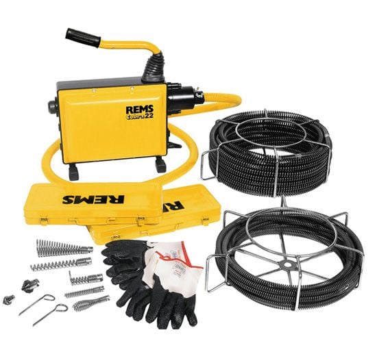 Rems Cobra 22 16 & 22mm Drain Cleaning Machine 172012 - Cobra 22 - 172012 - REMS Tools - Trade Counter Direct