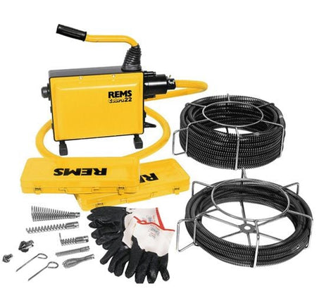 Rems Cobra 22 16 & 22mm Drain Cleaning Machine 172012 - Cobra 22 - 172012 - REMS Tools - Trade Counter Direct