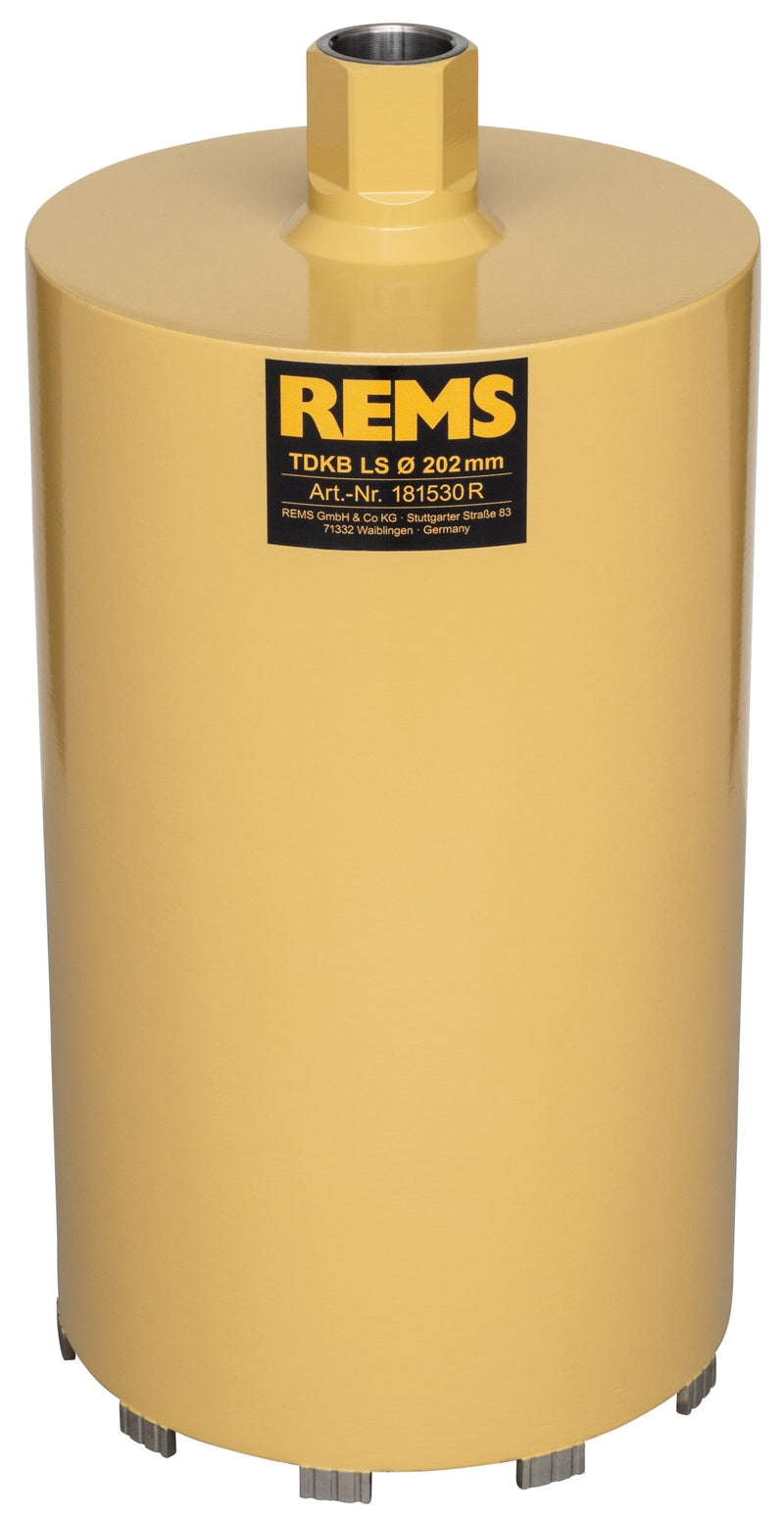 REMS Diamond core drilling crowns LS for dry drilling - 181530R - REMS Tools - Trade Counter Direct