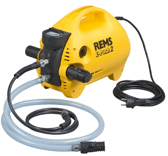 Rems E - Push 2 Electric Pressure Testing Pump 60 Bar - 115500R110G - REMS Tools - Trade Counter Direct