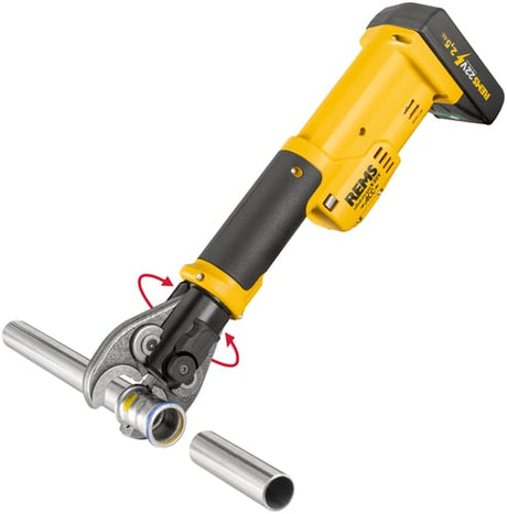 REMS Mini - Press S 22V ACC Cordless Radial Press Kit – 2x Batteries & L - Boxx (578016) - 578016 - REMS Tools - Trade Counter Direct