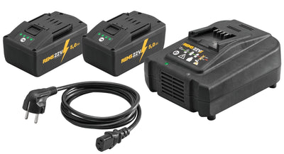 REMS Power-Pack 22 V 5,0 Ah + 5,0 Ah + SFC 290 W – 571593 - 571593R220G - REMS Tools - Trade Counter Direct