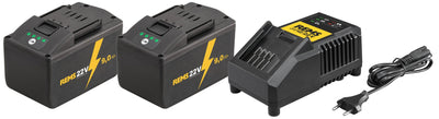 REMS Power-Pack 22 V 9,0 Ah + 9,0 Ah + FC 120 W – 571592 - 571592R220G - REMS Tools - Trade Counter Direct