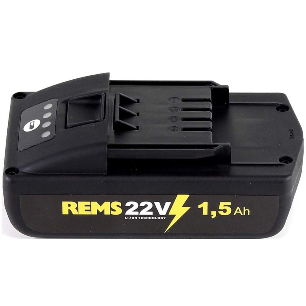 Rems Power Pack 22V, 2 X 1.5Ah Batteries with a 230V, 90W Charger - Kit - 571589 - REMS Tools - Trade Counter Direct