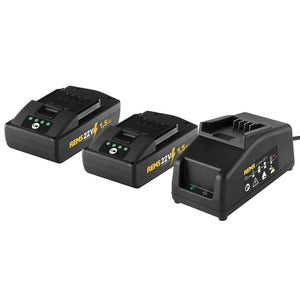 Rems Power Pack 22V, 2 X 1.5Ah Batteries with a 230V, 90W Charger - Kit - 571589 - REMS Tools - Trade Counter Direct