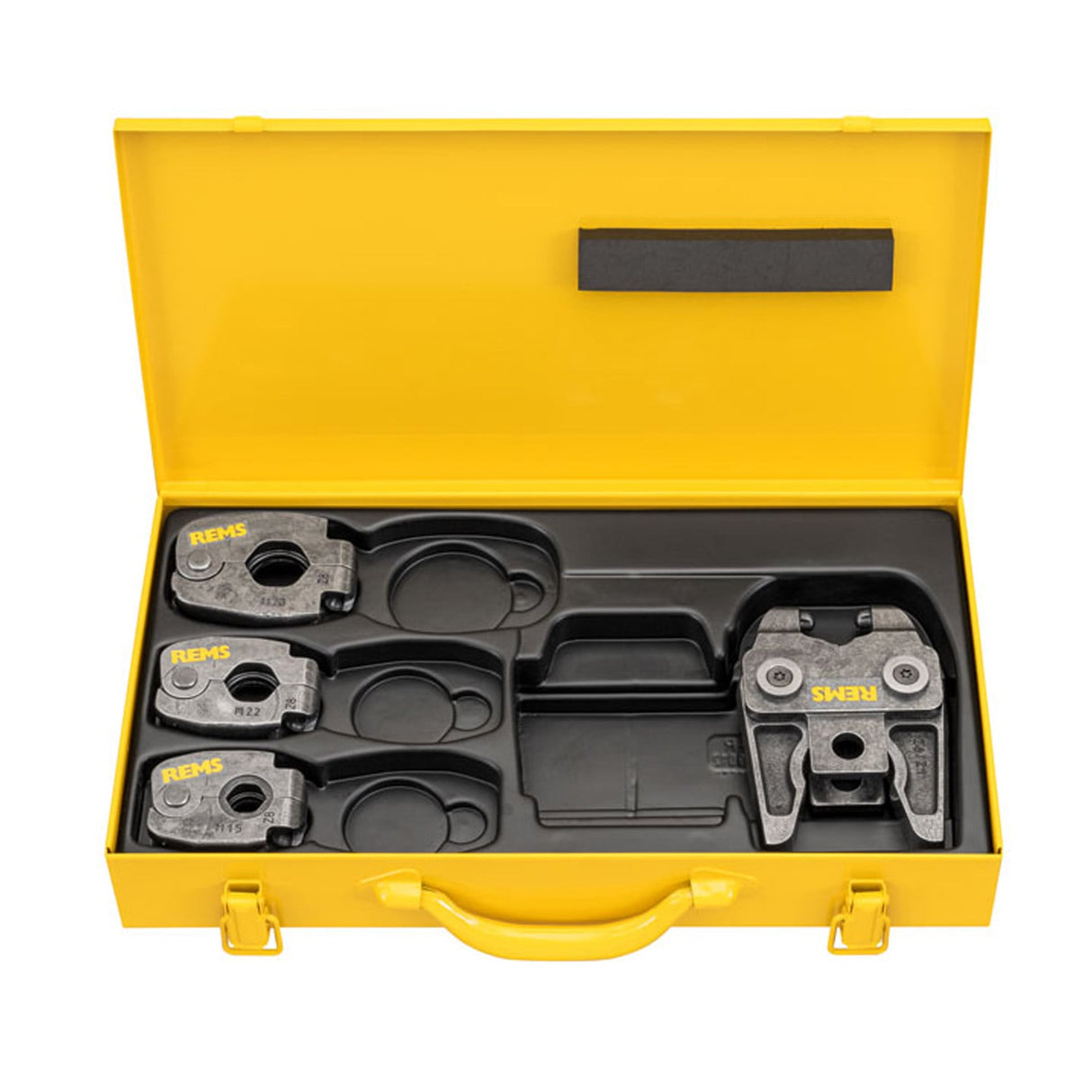 REMS Pressing Rings Set with MINI Z8V Adaptor, 15, 22, 28mm | M Profile - 574618R - REMS Tools - Trade Counter Direct