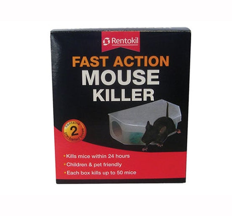 Rentokil Fast Action Mouse Killer - Pack of 2 - RKLPSF135 - Rentokil - Trade Counter Direct