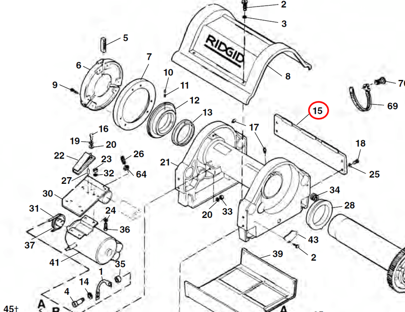 RIDGID 26487 – Side Plate - 26487 - 26487 - Ridgid Tools - Trade Counter Direct