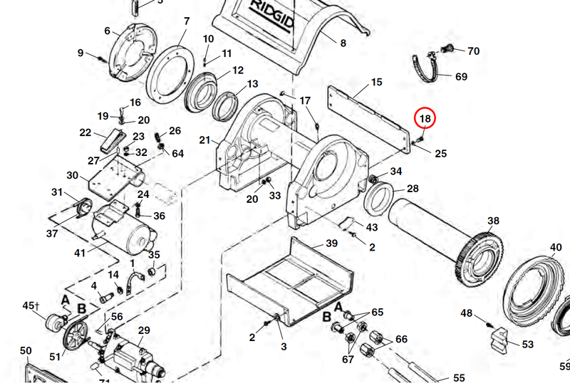 RIDGID 26997 – Side Plate Screw - 26997 - 26997 - Ridgid Tools - Trade Counter Direct