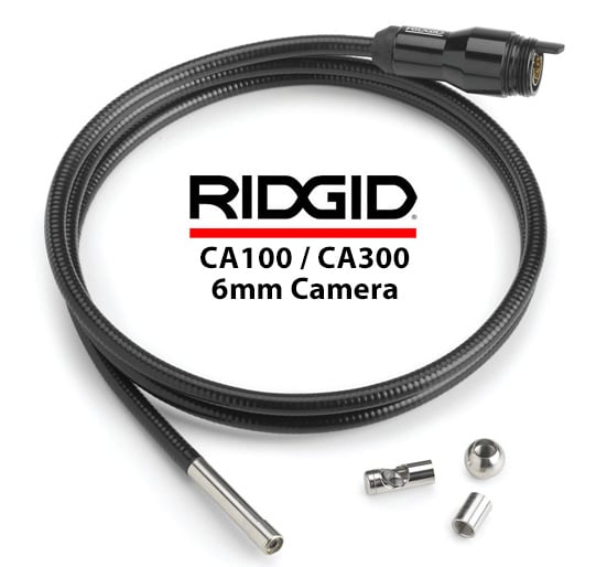 Ridgid 37098 6mm Camera Head for SeeSnake CA100 & CA300 - 6mm Camera 1m - 37098 - Ridgid Tools - Trade Counter Direct