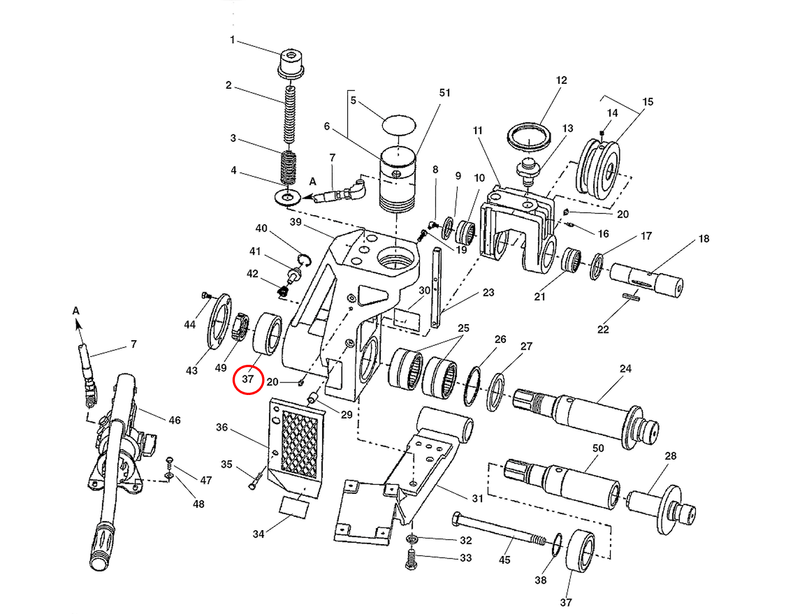 RIDGID 49127 – Rear Bearing - 49127 - 49127 - Ridgid Tools - Trade Counter Direct