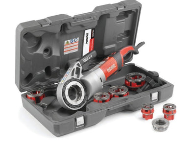 RIDGID 690 - I 115V ½″–2″ Hand Held Threader with Support Arm & Case - 44943 - Ridgid Tools - Trade Counter Direct