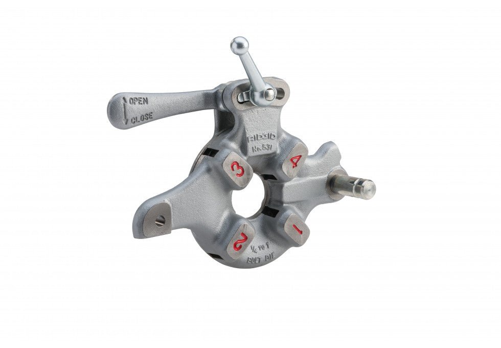 Ridgid 97045 531 1/4" - 1"Bolt Die Head Quick - Open R.H./L.H. - Diehead, 531 1/4 - 1 Bolt L/Dies - 97045 - Ridgid Tools - Trade Counter Direct