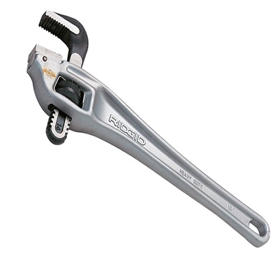 Ridgid Aluminium Offset Pipe Wrench - 31120 - Ridgid Tools - Trade Counter Direct