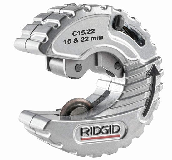 Ridgid 57018 C Style Close Quarters Copper Tubing Cutter 15-22mm - 57018
