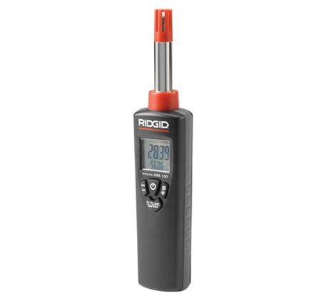 Ridgid HM - 100 Micro Humidity & Temperature Meter 37438 - Digital & Infrared Thermometers - 37438 - Ridgid Tools - Trade Counter Direct