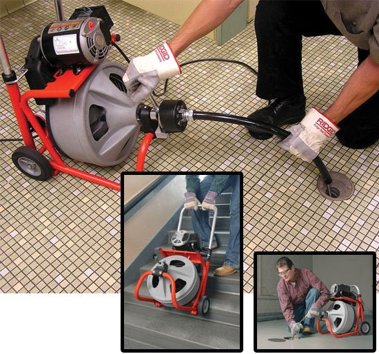 Ridgid K - 400 Drain Cleaning Machine upto 75mm - 28098 - K - 400 - 28098 - Ridgid Tools - Trade Counter Direct