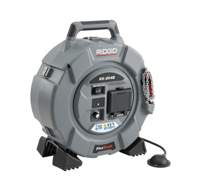 RIDGID K9-204B Battery-Powered FlexShaft Drain Cleaning Kit – 2 × 5.0Ah Batteries – 80318