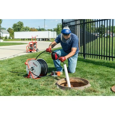 RIDGID KJ - 3100 3000 PSI Petrol Water Jetter – 5.5 GPM Drain Jetting Machine (2″–10″ Lines) - 37413 - Ridgid Tools - Trade Counter Direct
