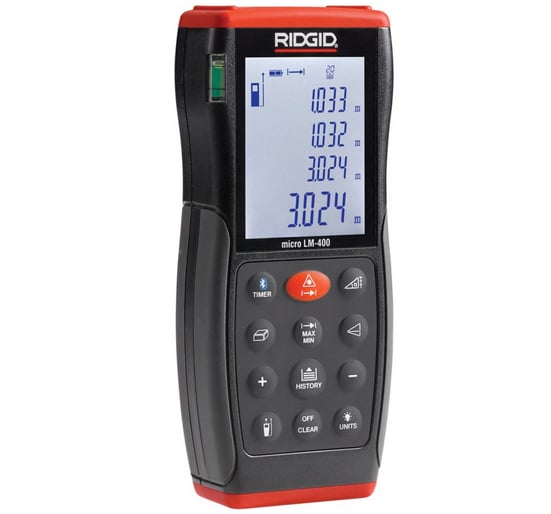 Ridgid LM - 400 Advanced Laser Distance Meter 36813 - LM400 - 36813 - Ridgid Tools - Trade Counter Direct