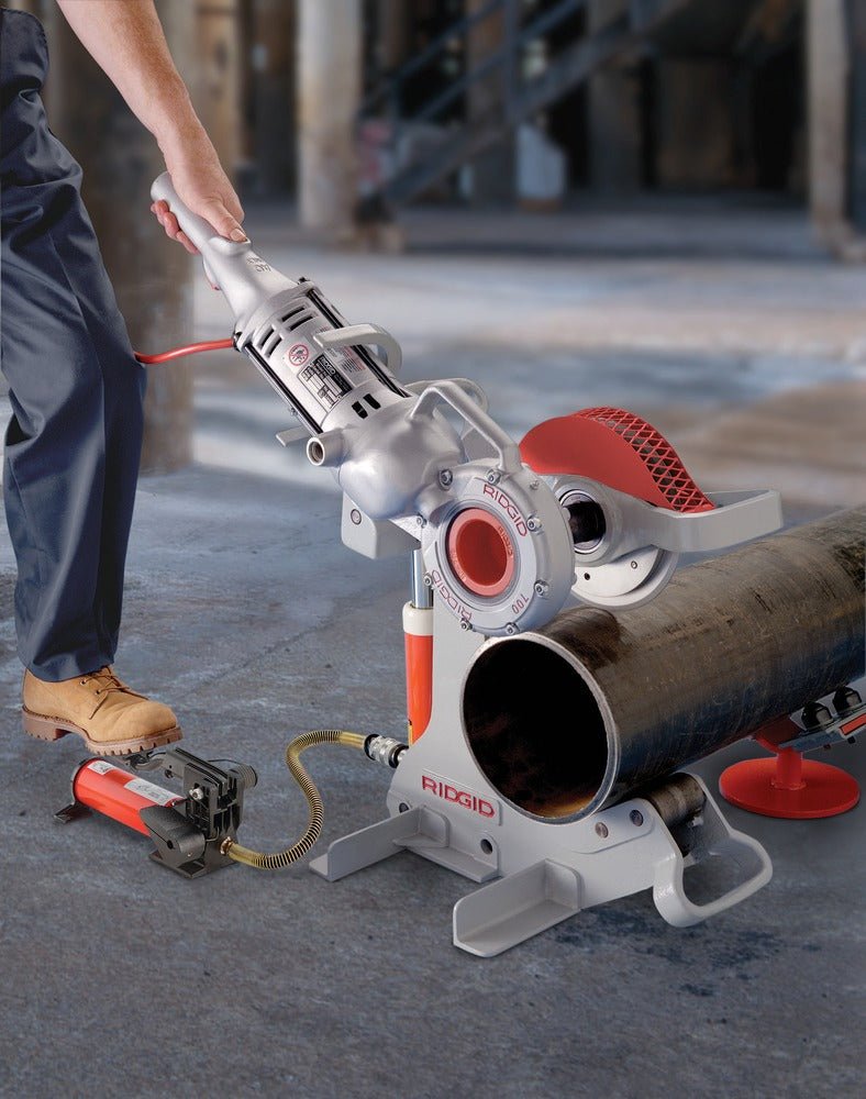 RIDGID Model 258 Power Pipe Cutter with RIDGID Model 700 Power Drive - 17881 - Ridgid Tools - Trade Counter Direct