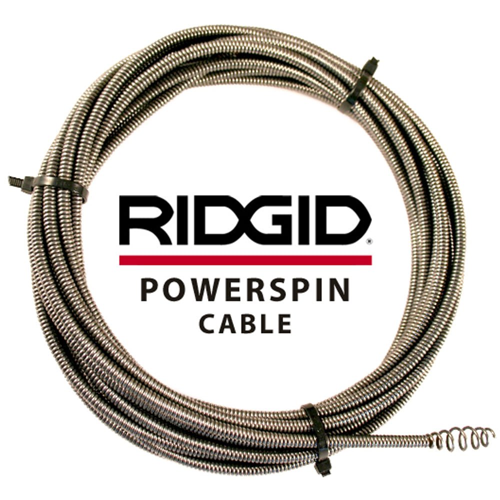 Ridgid Powerspin Drain Cleaning Spare Cables - 50647 - Ridgid Tools - Trade Counter Direct