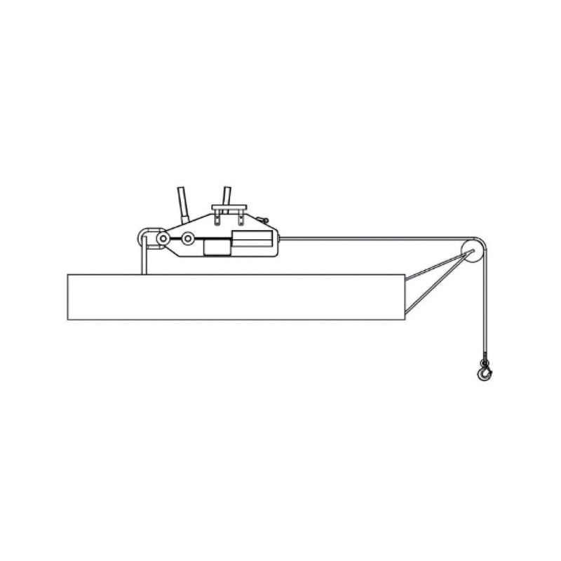 Robur Manual Rope Winch - 8148 0,8X20M - WEB-081480008 - Robur - Trade Counter Direct