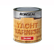 Ronseal Exterior Yacht Varnish - Satin 250ml - RSLYVS250 - Ronseal - Trade Counter Direct