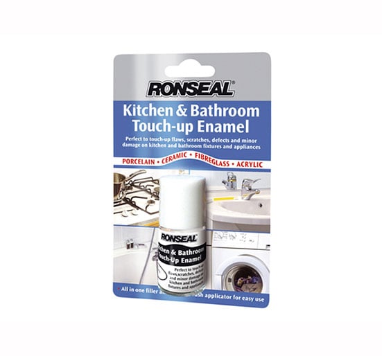 Ronseal Kitchen + Bathroom Touch Up Enamel 10ml - 10ml - RSLKBTUE - Ronseal - Trade Counter Direct