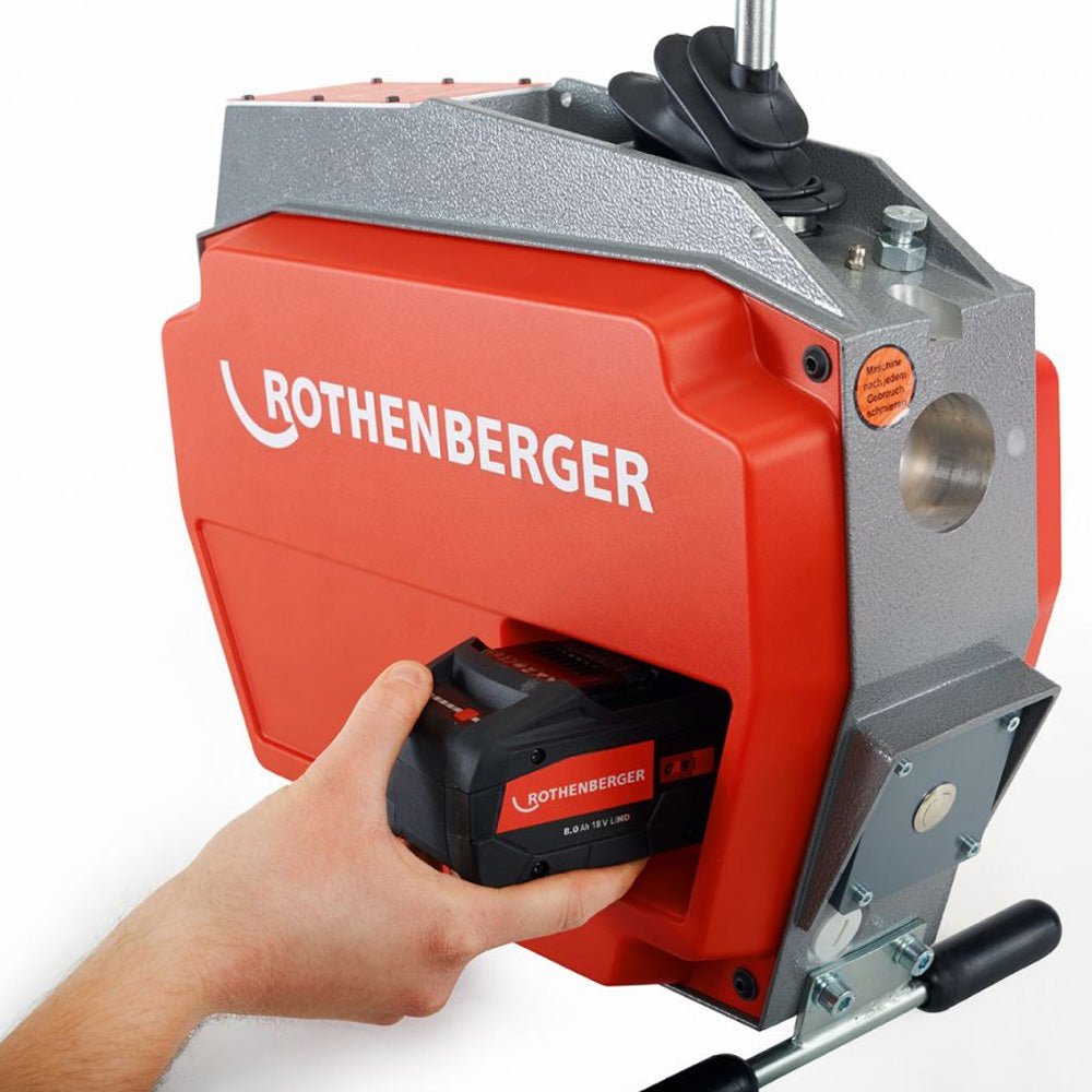 Rothenberger 1000003408 Cordless 18V R600 VarioClean - Kit with Battery and Spiral - 1000003408 - Rothenberger - Trade Counter Direct