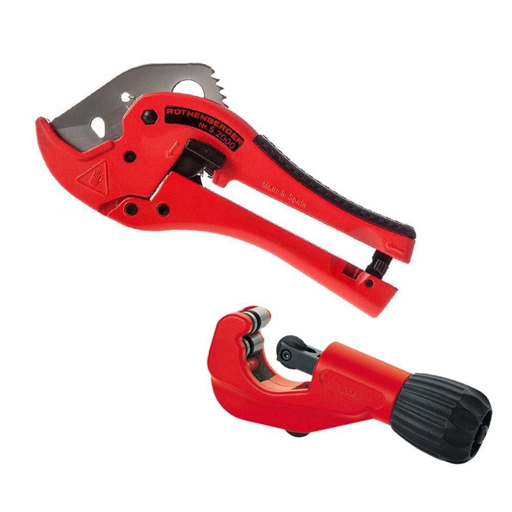 Rothenberger 10002682 Rocut 42TC and No.35 Pipe Cutter Twin Pack - 10002682 - Rothenberger - Trade Counter Direct