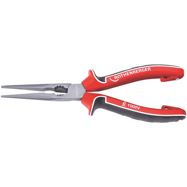 Rothenberger 1500003168 Electrical VDE Long Nose Pliers - 200mm - 1500003168 - Rothenberger - Trade Counter Direct