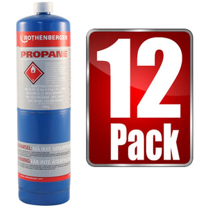 Rothenberger 35535 Propane Gas Cylinder 12 Pack - Propane - 35535PAK12 - Rothenberger - Trade Counter Direct
