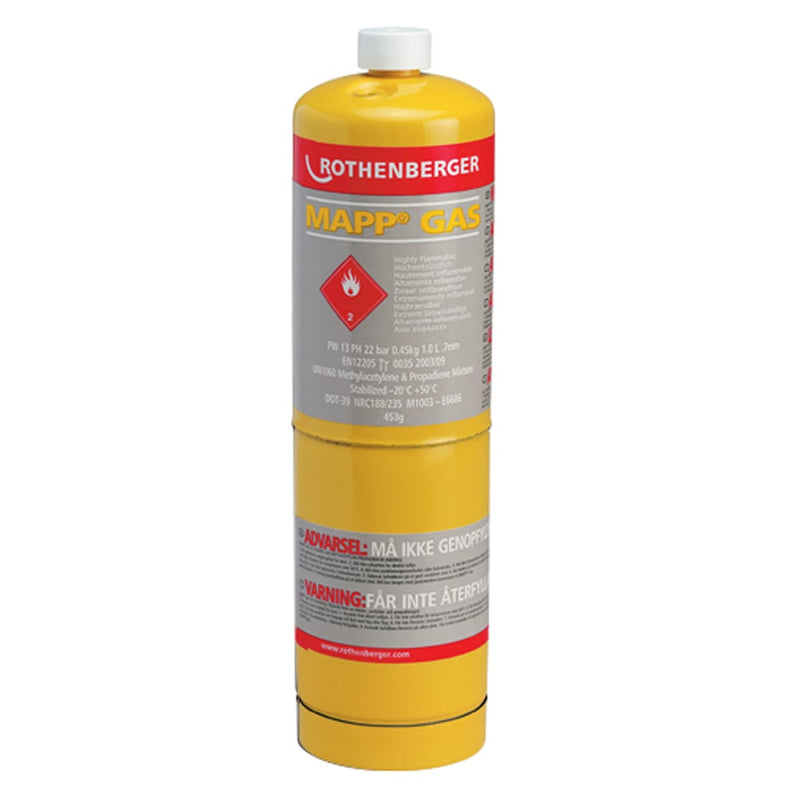 Rothenberger 35536 Mapp Pro Gas Cylinder 12 Pack - Carton Of 12 - 35536PAK12 - Rothenberger - Trade Counter Direct