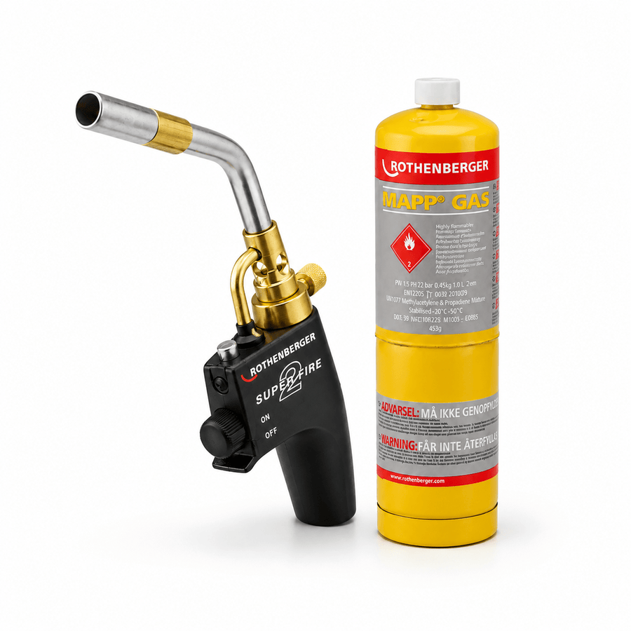 Rothenberger 35644X Superfire 2 Blow Torch with Mapp Gas or Propane Gas