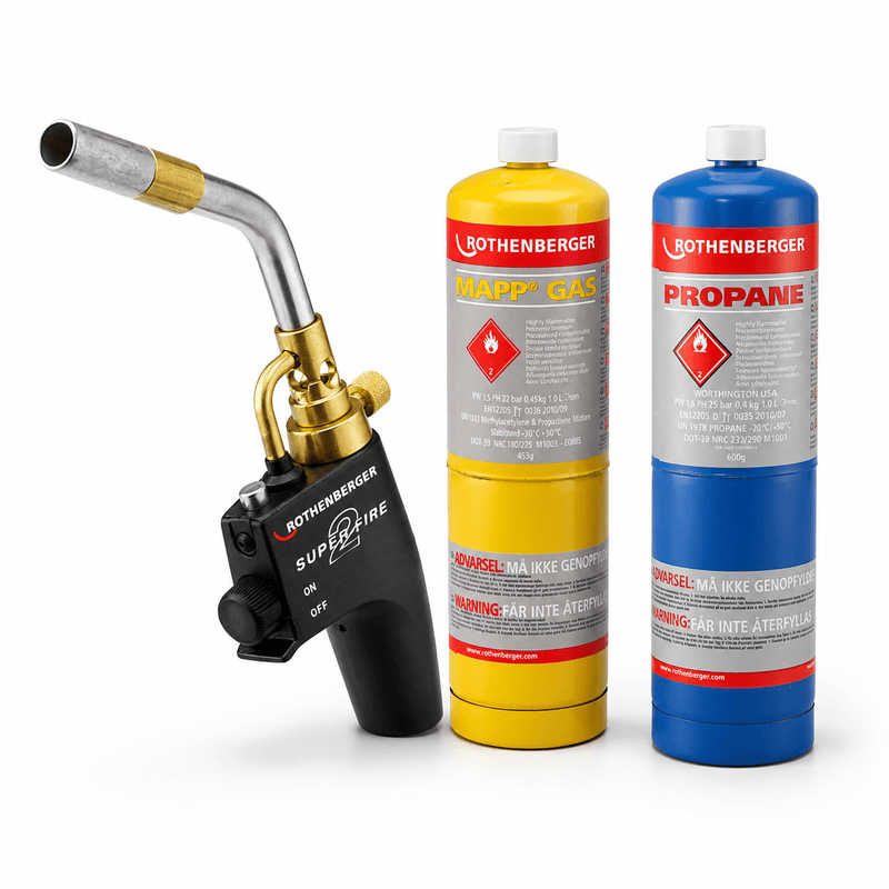 Rothenberger 35644X Superfire 2 Blow Torch with Mapp Gas or Propane Gas - 35644X-M2 - Rothenberger - Trade Counter Direct