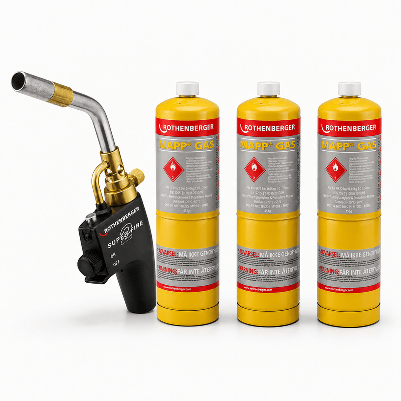 Rothenberger 35644X Superfire 2 Blow Torch with Mapp Gas or Propane Gas - 35644X-M3 - Rothenberger - Trade Counter Direct