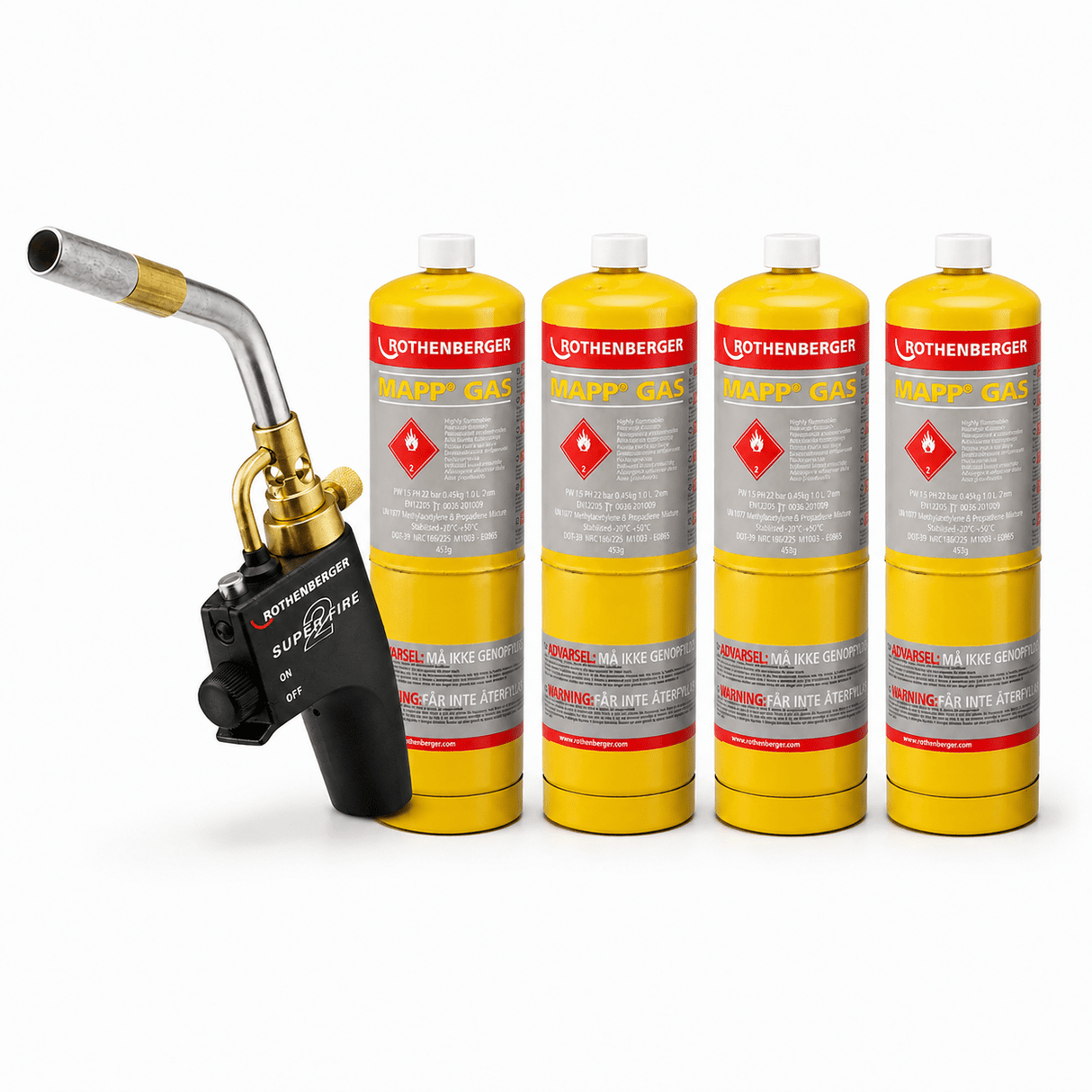 Rothenberger 35644X Superfire 2 Blow Torch with Mapp Gas or Propane Gas - 35644X-M4 - Rothenberger - Trade Counter Direct