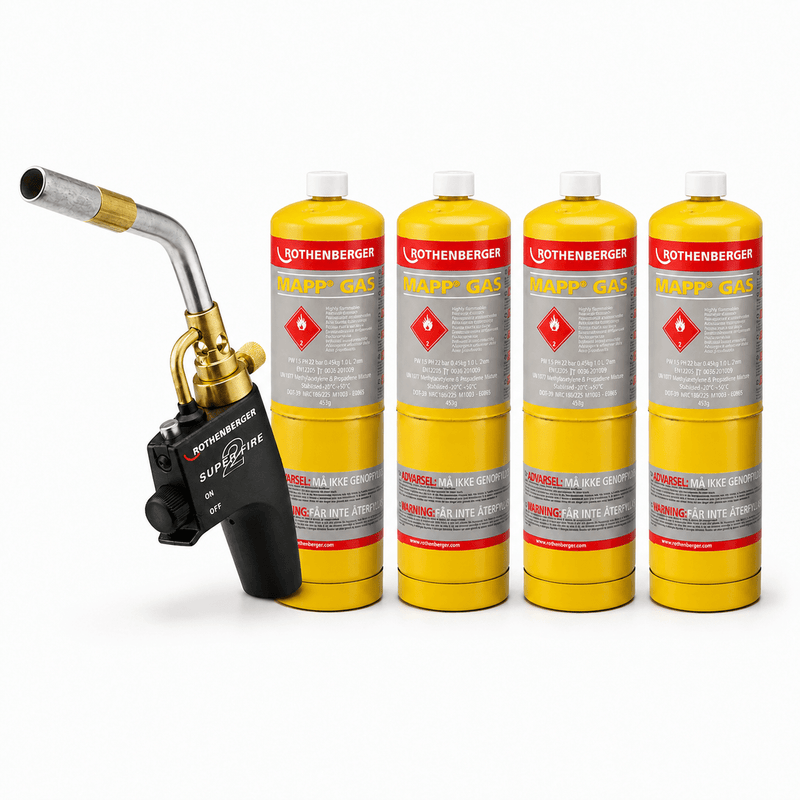Rothenberger 35644X Superfire 2 Blow Torch with Mapp Gas or Propane Gas - 35644X-M4 - Rothenberger - Trade Counter Direct