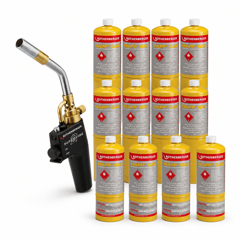 Rothenberger 35644X Superfire 2 Blow Torch with Mapp Gas or Propane Gas - 35644X-M6 - Rothenberger - Trade Counter Direct