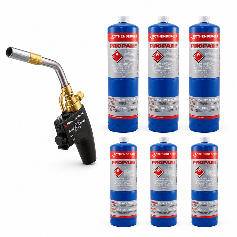 Rothenberger 35644X Superfire 2 Blow Torch with Mapp Gas or Propane Gas - 35644X-P5 - Rothenberger - Trade Counter Direct