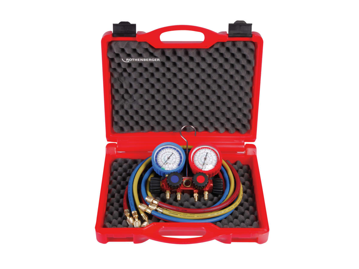 Rothenberger 4 Way Manifold Set with Hoses for | Trade Counter Direct