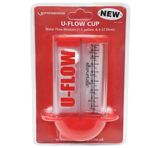 Rothenberger 6.7055 4-22 Litre U-Flow Water Flow Measure - 67055