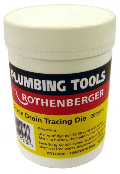 Rothenberger Drain Tracing Dye 200g - ROTH-130111 - Rothenberger - Trade Counter Direct