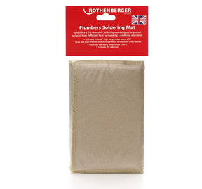 Rothenberger Plumbers Soldering Mat up to 750 deg C - 250mm x 250 - 67022 - Rothenberger - Trade Counter Direct