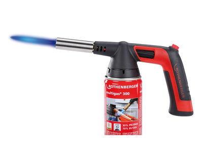 Rothenberger Rofire 4 Piezo Soldering Torch Set with Multigas 300 Cylinder – 1000002360 - 35555 - Rothenberger - Trade Counter Direct